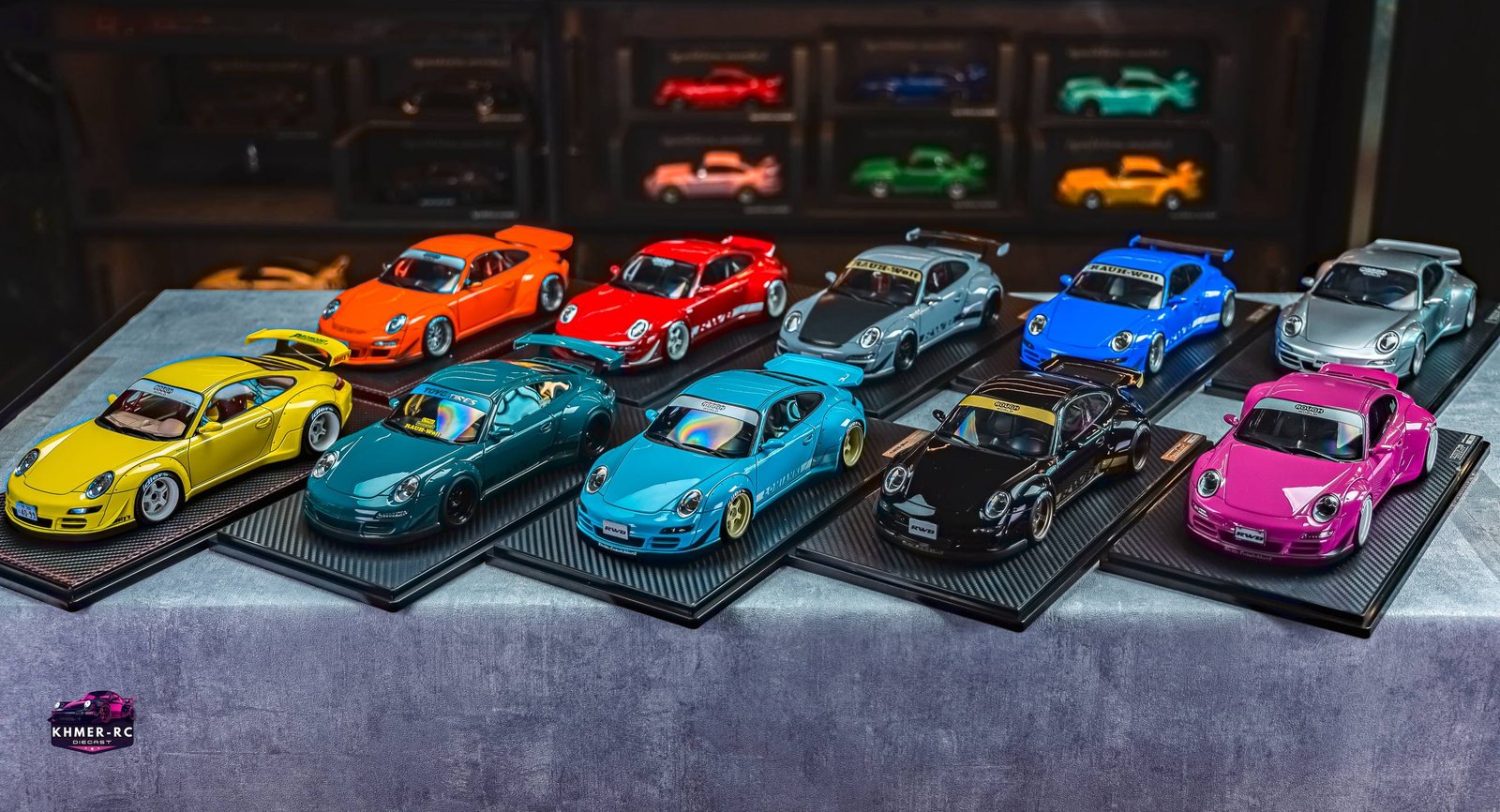 Khmer RC Custom RWB Porsche Lineup